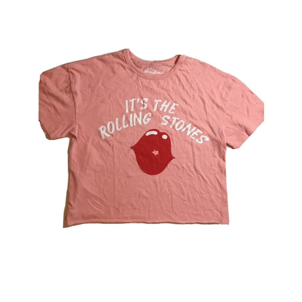 Women's The Rolling Stones Lips Short Sleeve Graphic T-Shirt - Pink S
